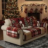 Quilted sofa cover with festive night NCU0PT9674