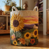 Quilted Laundry Basket — Blooming Sun