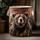 Quilted Laundry Basket — Bear in the Woods