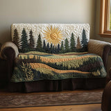 Quilted Sofa Cover with Dawn in the Woods NCU0NT10891