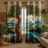 Quilted Curtains Tree of Life Forest NCU0HH1062