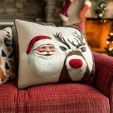 Quilted Cushion Cover with Frosted Evening