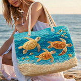 Quilted Beach Bag Turtle on the Golden Coast