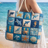 Quilted Beach Bag Vita Marina – Spacious and Lightweight