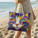 Quilted Beach and Pool Bag Free Spirit Cat