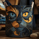 Quilted Laundry Basket — Galactic Cat