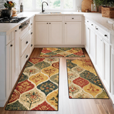 Non-slip kitchen rug with delicate flowers NCU0DK11083