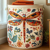 Quilted Laundry Basket with Dragonfly NCU0QN022