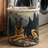 Laundry Basket with German Shepherd Design