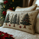Quilted Cushion Cover with Golden Fir NCU0DV8142