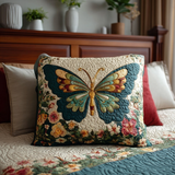 Quilted cushion cover with golden garden NCU0TV179