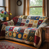 Quilted Sofa Cover Field of Golden Daisies