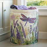 Quilted laundry basket with dragonflies NCU0PVL569