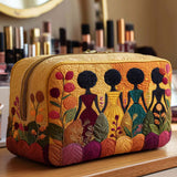 Quilted beauty case with golden details NCU0NT10377