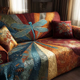 Quilted sofa cover with golden horizon NCU0TV775