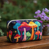 Quilted beauty case with retro mushrooms NCU0PT9288