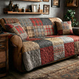Quilted Patchwork Sofa Cover NCU0VT365