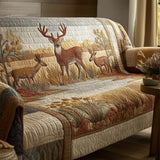 Quilted sofa cover with hidden deer NCU0NT10826