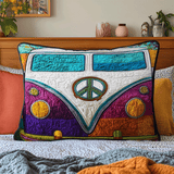 Quilted Cushion Cover with 1970s VW Bus NCU0DV7362