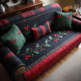 Quilted Sofa Cover Holly on the Fireplace