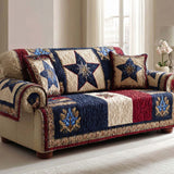 Quilted Sofa Cover American Country Style