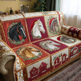 Quilted sofa cover with country Christmas atmosphere NCU0TD2000