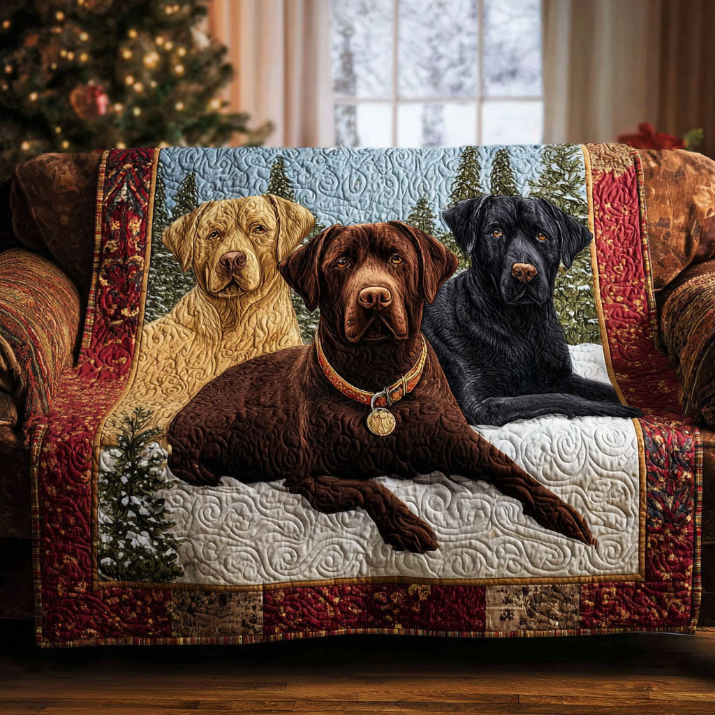 Quilted Sofa Cover with Labrador Retriever NCU0VT339
