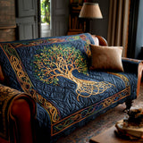 Quilted Sofa Cover Tree of Life – for Living Room
