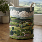 Quilted laundry basket with sheep NCU0DV808