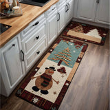 Winter Non-Slip Kitchen Mat with Snowy Details NCU0PT10156