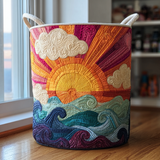 Quilted Laundry Basket — Sun
