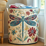 Quilted Laundry Basket with Dragonfly NCU0QN022