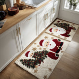 Non-slip Christmas Kitchen Mat with Festive Journey NCU0DV8495