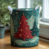 Quilted laundry basket with Christmas motif NCU0QN028