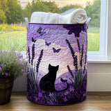 Quilted Laundry Basket — Cat Shape