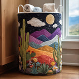 Quilted Laundry Basket — Moonlight Dunes