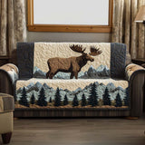 Quilted sofa cover with moose and path NCU0NT10665