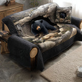 Quilted Sofa Cover Mountain Shadows