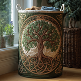 Quilted Laundry Basket — Tree of Life