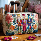Quilted beauty case with nutcracker NCU0PT9506