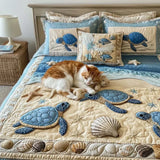3-Piece Duvet Cover Set - Ocean Waves