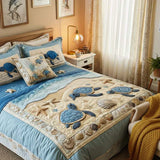 3-Piece Duvet Cover Set - Ocean Waves