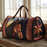 Quilted travel bag with prairie horse NCU0XD406