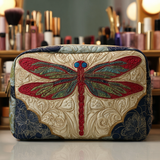 Quilted beauty case with delicate dragonfly NCU0DK10235