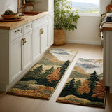 Non-slip kitchen rug with tranquil peaks NCU0DK11688
