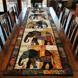 Quilted Tablecloth - March of the Elephants