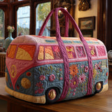 Quilted Crossbody Bag with Retro Van NCU0PT8953