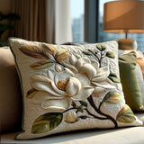 Quilted cushion cover with rustic magnolia NCU0PT7895