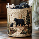 Quilted Laundry Basket — Rustic Style