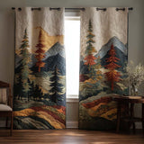 Quilted Curtains Rustic Peak NCU0NT11279